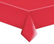 Obrus papierowy White Dots on Red, 120 x 180 cm