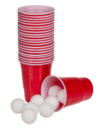 Beer Pong - Piwny Ping Pong Zestaw do Piwa Kubki 10