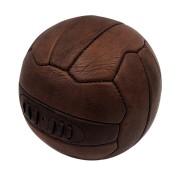 PIŁKA Skórzana Retro Nożna Prezent Trenera Piłkarza Skóra Naturalna Vintage (2).jpg