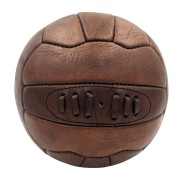 PIŁKA Skórzana Retro Nożna Prezent Trenera Piłkarza Skóra Naturalna Vintage (5).jpg