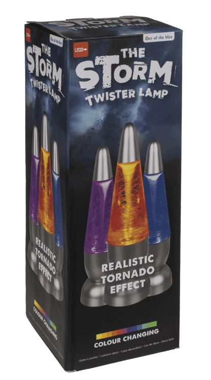 LAMPKA Tornado - zmienia kolory LAMPA WIR wirująca