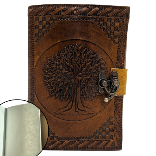 Notes Skórzany z Drzewem Życia – Symboliczny Dziennik Retro.png