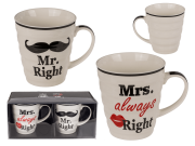 Kubki Mr Mrs Always Right Zest Usta Wąsy Porcelana (1).png