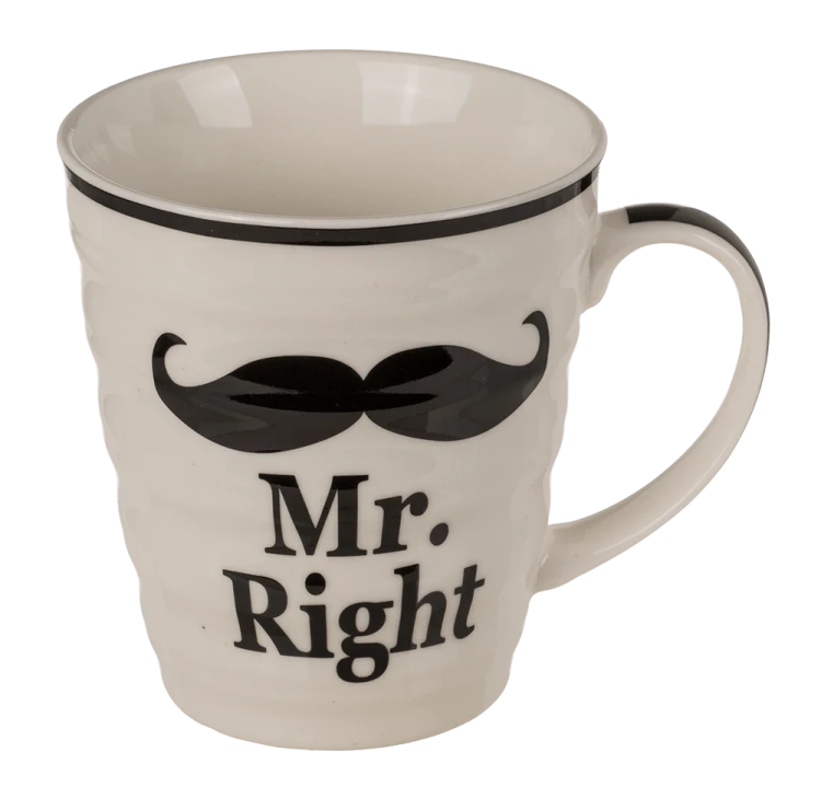 Kubki Mr Mrs Always Right Zest Usta Wąsy Porcelana (2).png
