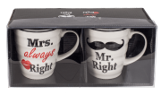 Kubki Mr Mrs Always Right Zest Usta Wąsy Porcelana (5).png