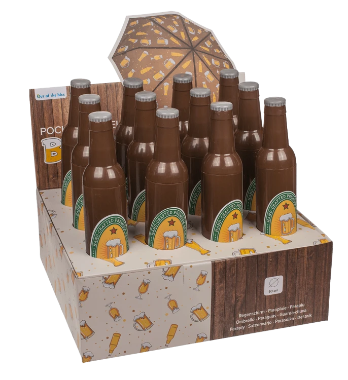 Parasolka butelka Piwo Śmieszna parasol składany (9).png