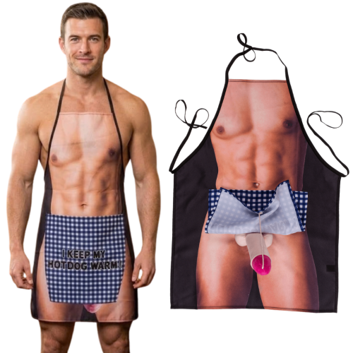 Fartuch z pluszowym penisem dla mężczyzny Śmieszny (3).png