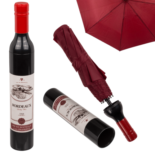 PARASOLKA butelka wina PARASOL BORDO SKŁADANY.png