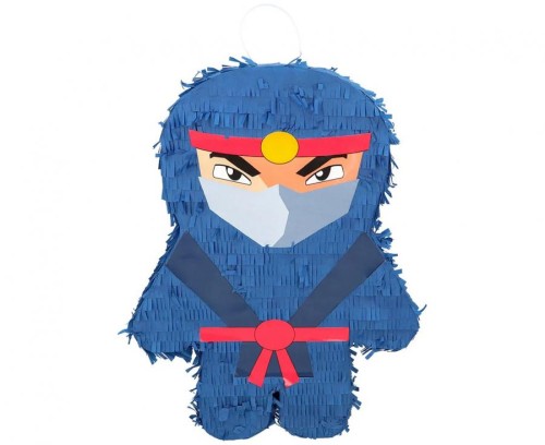Piniata Ninja niebieska Boland 33x44 cm - Piniata na urodziny