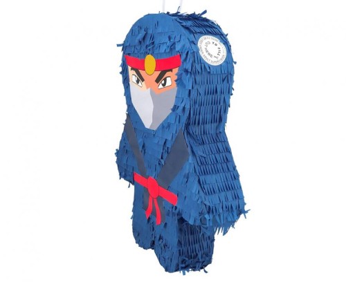 Piniata Ninja niebieska Boland 33x44 cm - Piniata na urodziny