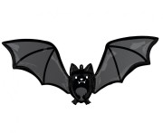Balon foliowy SuperShape Glow Batty Bat, 106cm w x 48cm