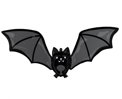 Balon foliowy SuperShape Glow Batty Bat, 106cm w x 48cm