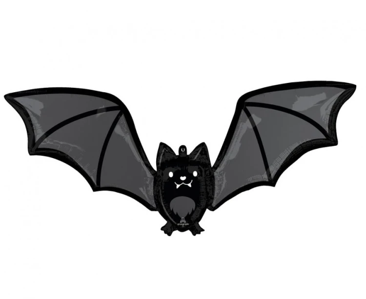 Balon foliowy SuperShape Glow Batty Bat, 106cm w x 48cm
