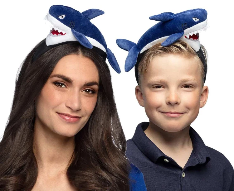 Opaska Rekin Atak Rekina Pluszowa Kostium Przebranie Baby Shark Party