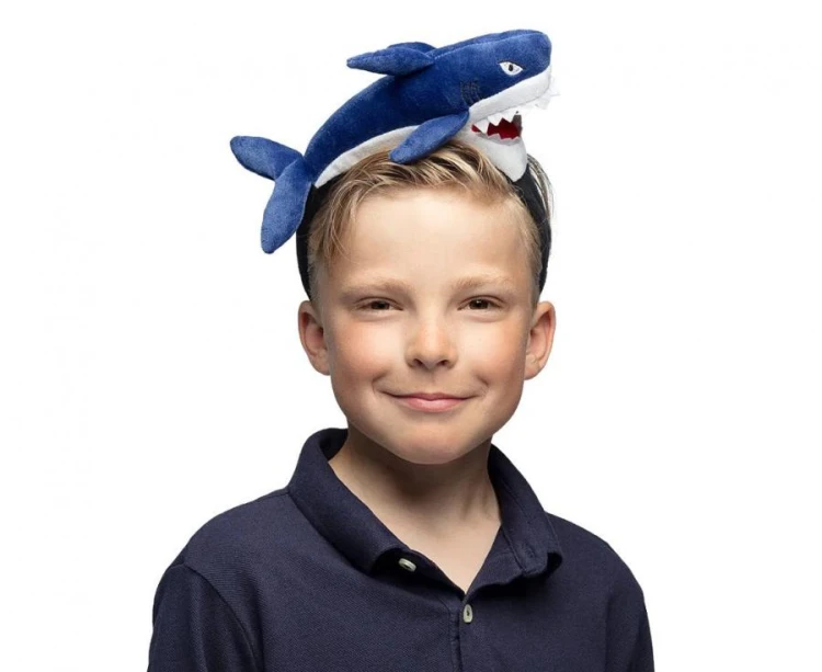 Opaska Rekin Atak Rekina Pluszowa Kostium Przebranie Baby Shark Party