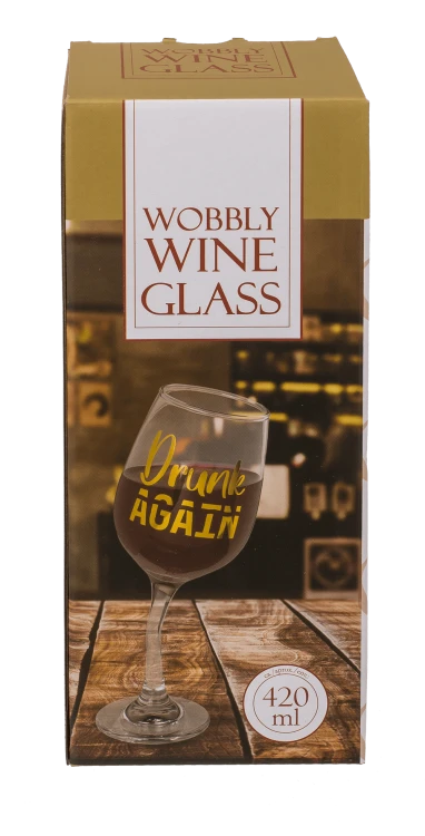 Pijany kieliszek do wina Drunk Again Śmieszny XX (3).png