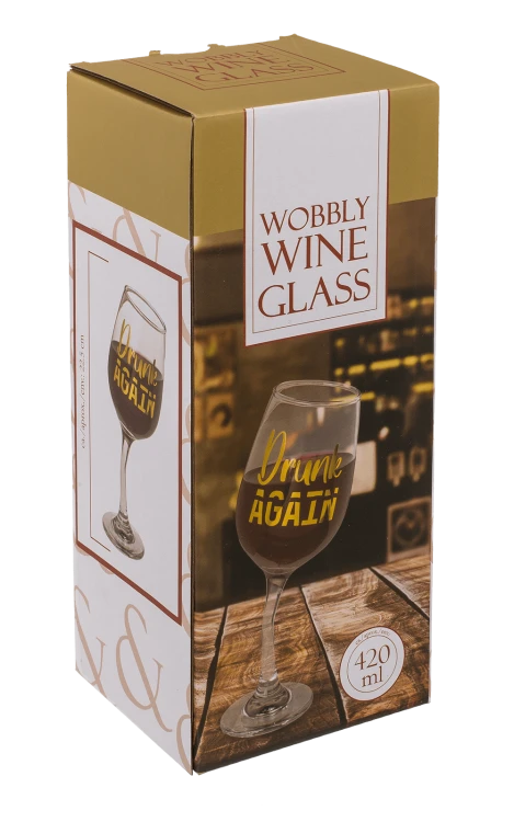 Pijany kieliszek do wina Drunk Again Śmieszny XX (4).png