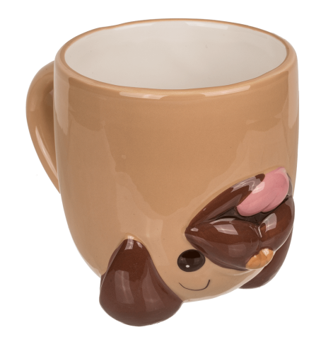 Kubek z odwróconą głową Mops Pies 400 ml Zwierzęta (4).png