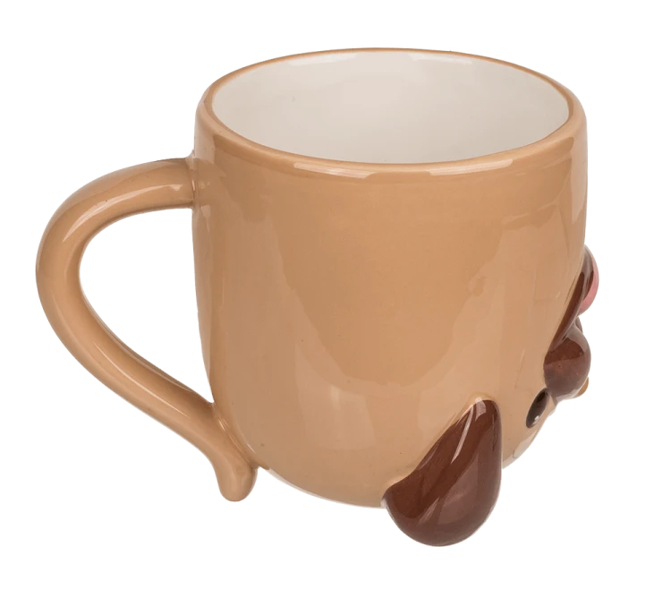 Kubek z odwróconą głową Mops Pies 400 ml Zwierzęta (5).png