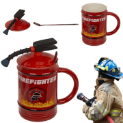 Kubek Ceramiczny Strażak Gaśnica Butla Stylowy Gadżet dla Bohaterów 450 ml.png