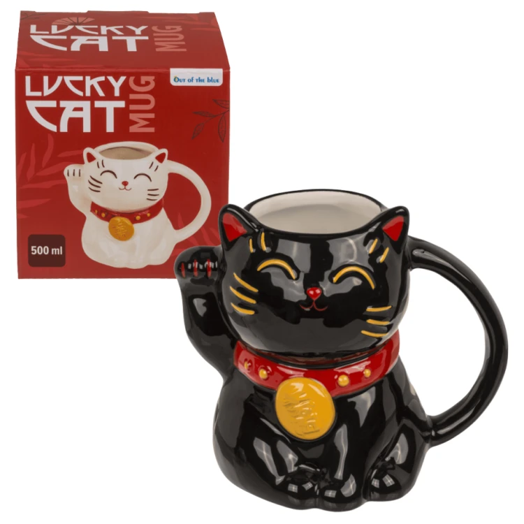 Kubek Lucky Cat – japoński kot szczęścia, 500 ml.png