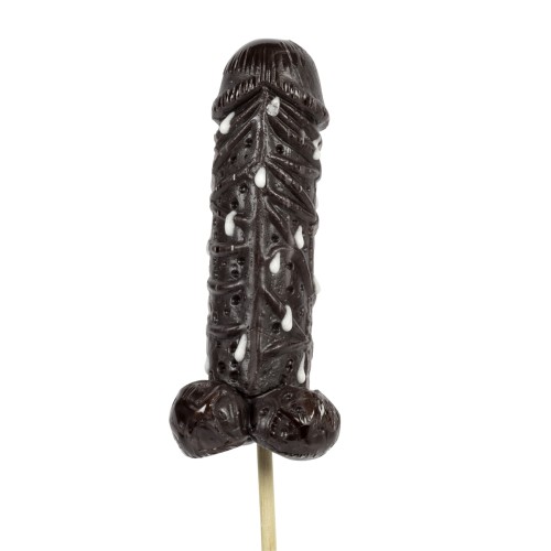 Czekoladowy LIZAK PENIS XL CZARNY PENISEK 17 CM  (2).jpg