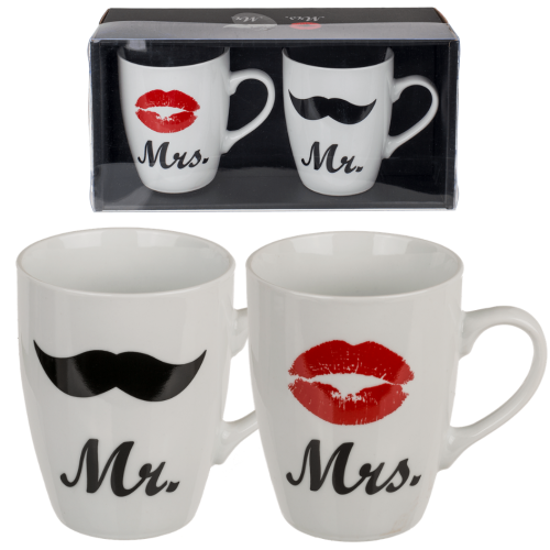 Kubki Mr. i Mrs. 2 sztuki Zestaw Kubków Usta Wąsy (6).png