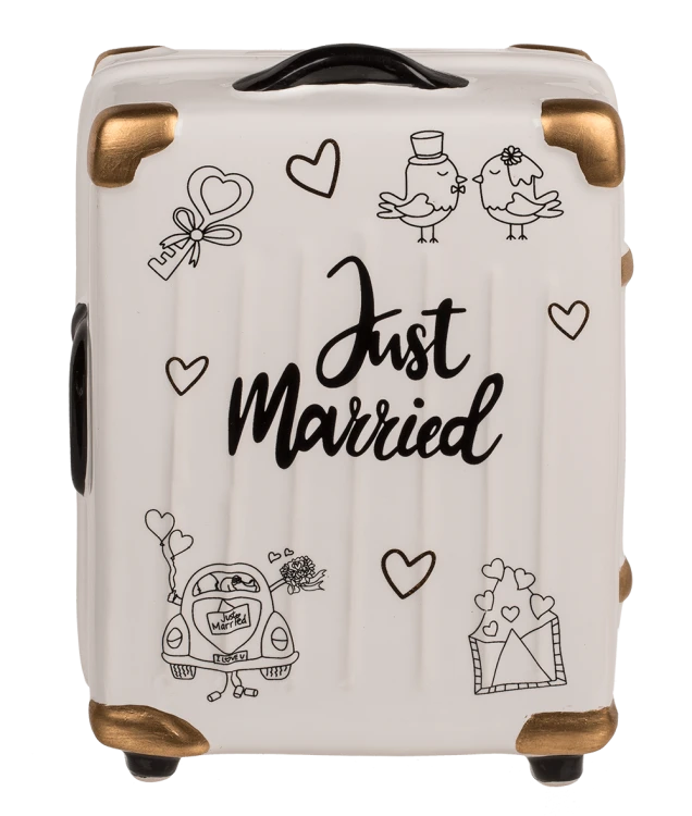 Skarbonka walizka kółka - Just Married Pary Młodej  (2).png