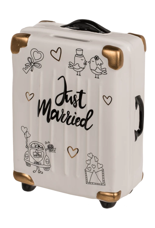 Skarbonka walizka kółka - Just Married Pary Młodej  (4).png
