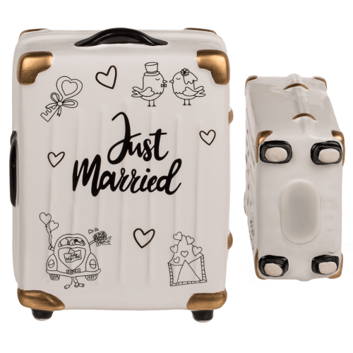 Skarbonka walizka kółka - Just Married Pary Młodej  (5).png