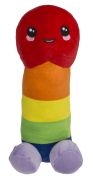 Pluszowy Penis Tęczowy Słodka Zabawka na Wieczór Panieński Maskotka (2).png