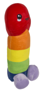 Pluszowy Penis Tęczowy Słodka Zabawka na Wieczór Panieński Maskotka (3).png