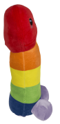 Pluszowy Penis Tęczowy Słodka Zabawka na Wieczór Panieński Maskotka (4).png
