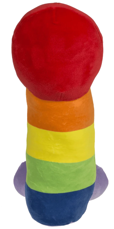 Pluszowy Penis Tęczowy Słodka Zabawka na Wieczór Panieński Maskotka (5).png