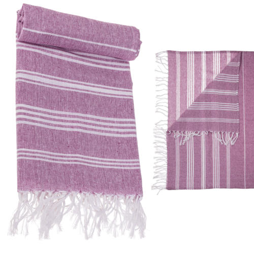 Ręcznik typu turecki Hammam jasny fiolet 80x170 cm (4).png