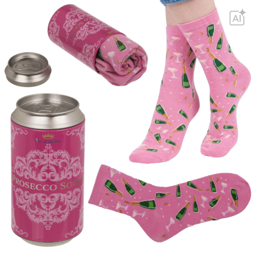 Skarpetki Prosecco w Metalowej Puszce prezent zabawny Upominek (1).png