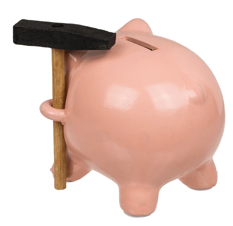 Świnka Skarbonka z Młoteczkiem Młotkiem Klasyczna (4).png