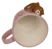 Różowy kubek z misiem i sercami 300 ml - Prezent dla ukochanej  (5).png