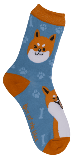 Skarpetki Shiba Inu niebieskie 36-42 - Prezent dla miłośnika psów  (2).png