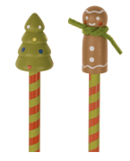 Ołówek świąteczny drewniany z figurką - Prezent dla dzieci  (3).png