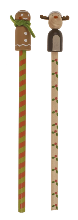 Ołówek świąteczny drewniany z figurką - Prezent dla dzieci  (7).png