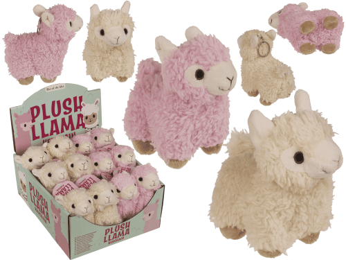 Brelok pluszowa lama 10 cm - Miękka zawieszka do kluczy i torby  (1).png