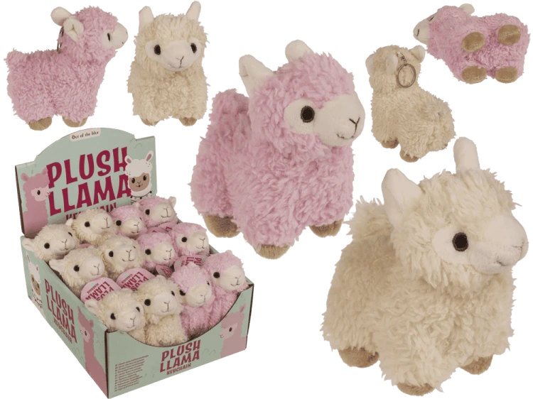 Brelok pluszowa lama 10 cm - Miękka zawieszka do kluczy i torby  (1).png
