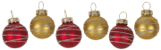 Szklana choinka dekoracyjna z bombkami 15 cm - ozdoba na prezent  (5).png