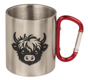 Stalowy Kubek z Karabińczykiem Highland Cow - Krowa Szkocka  (8).png