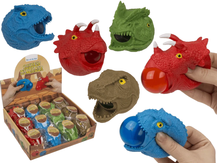 Gniotek Dinozaur z Wyskakującą Kulką - Zabawka Antystresowa  (1).png