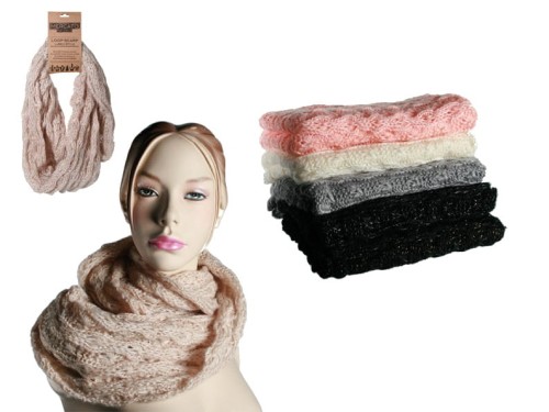 SZALIK KOMIN SZAL DAMSKI ZIMOWY OTULAK WEŁNA 2