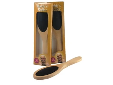 SZCZOTKA ŁYSYCH GRZEBIEŃ ŁYSEGO BEZ WŁOSIA DREWNIANA