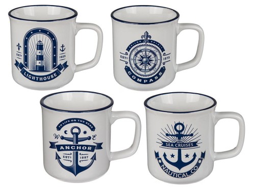 KAMIONKOWY KUBEK RETRO LATARNIA KOTWICA KOMPAS MIX WZORÓW MORSKI 2.jpg