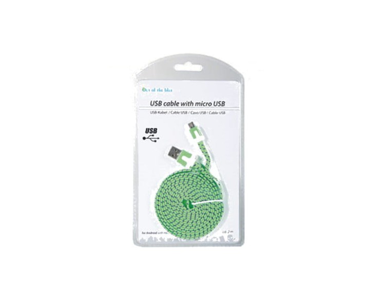 KABEL USB Z MICRO USB 2M PLECIONY ANDROID LAPTOP 1